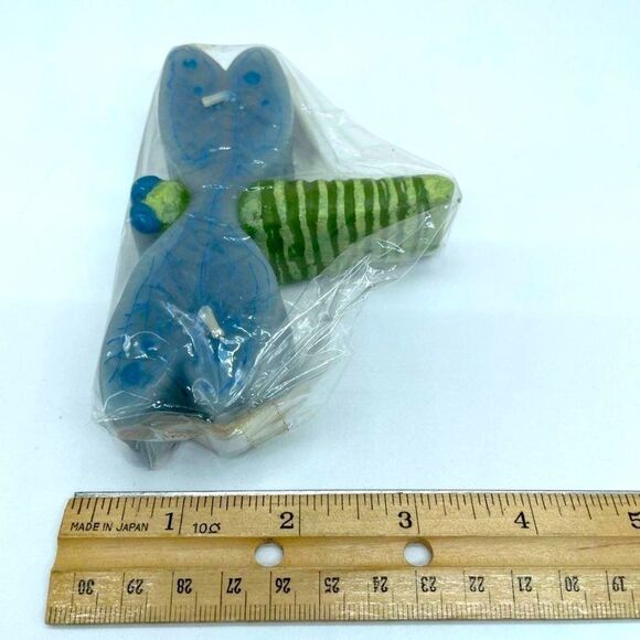 Candles Lot of 2 Dragonfly Floating Candles Blue and Green - Picture 5 of 7